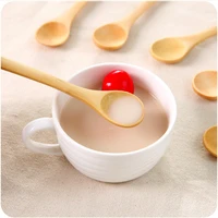 5pcs good heat resistance long spoons wooden soup spoon high strength no deformation corrosion resistance kitchen cooking tool