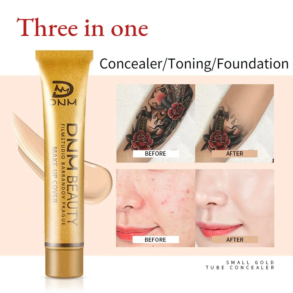 

Cosmetics Concealer Foundation Cream Full Skin Professional Face Blemish Cover Dark Spot Tattoo Contour Makeup Liquid