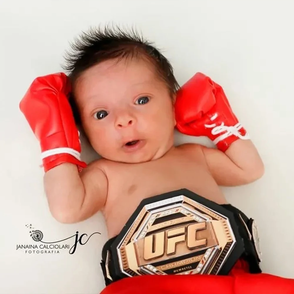 Simulation Mini Red Sanda Free Fight Glove Newborn Photography Props Set for Baby Photo Boxing Pants Gloves Prop Accessories |