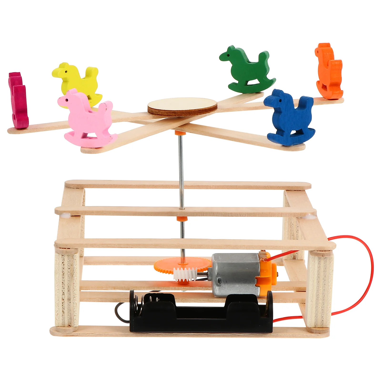 

Carousel Science Education Kits Electric DIY Merry-Go-Round Assembled Toy Experiment Educational Toys Kids