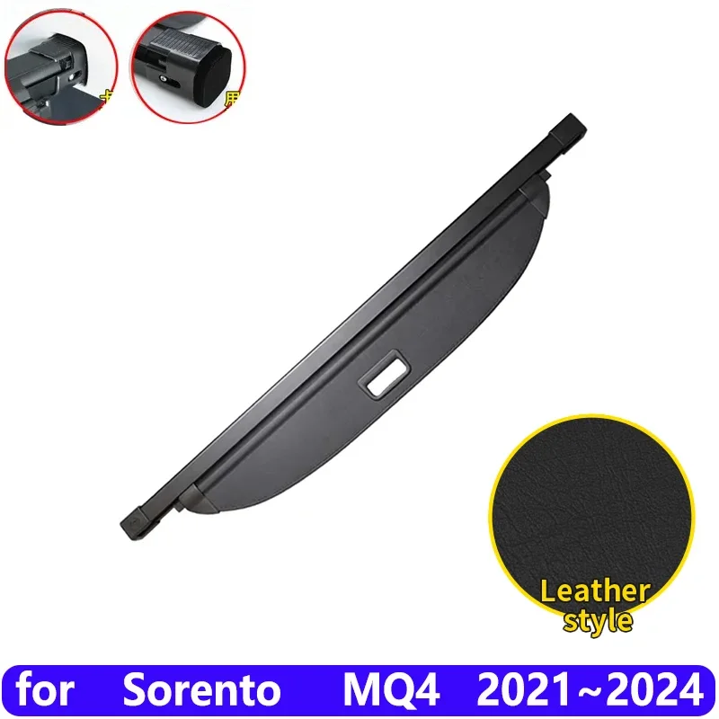 

Аксессуары для Kia Sorento MQ4 2024 2023 2022 2021, чехол для шторки багажника автомобиля, задняя доска для хранения багажа, водонепроницаемые автомобильные аксессуары