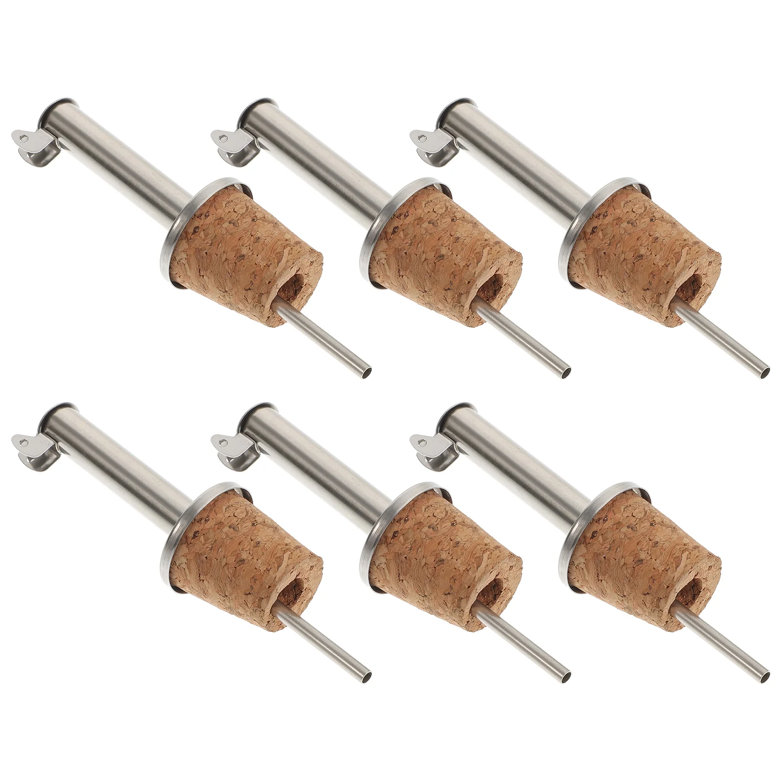 

Bottle Pourer Spout Stopper Pourers Dispenserbarspouts Oil Pour Cork Whiskey Steel Stainless Vinegar Metal Aerator Stopping Set