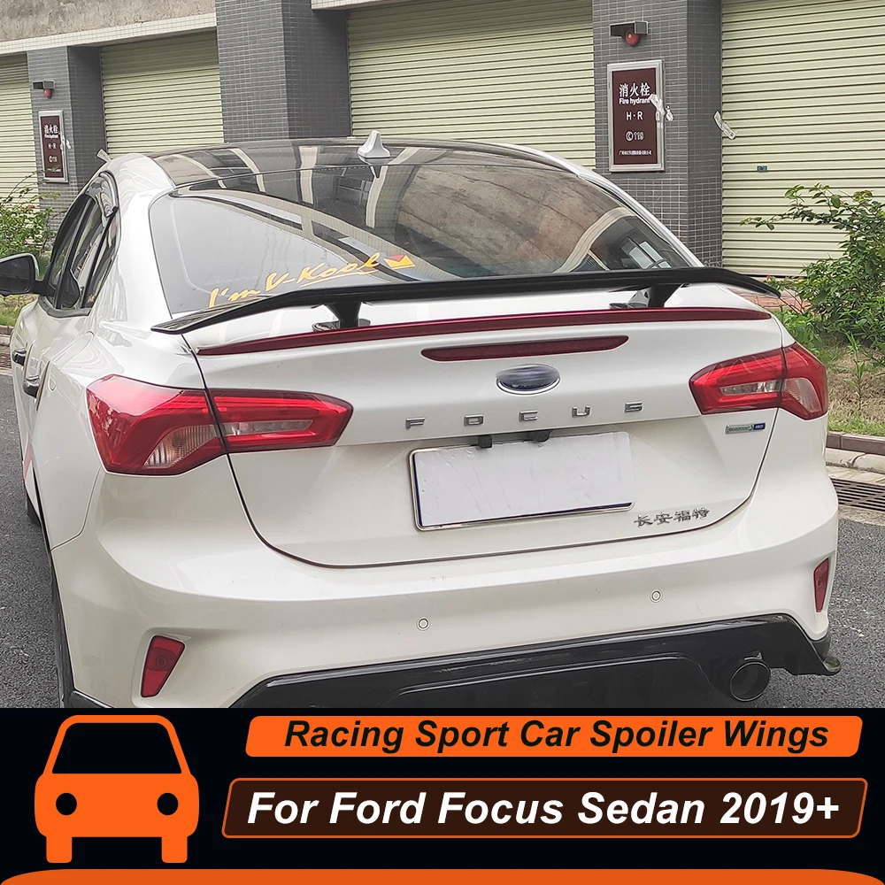 135 см Универсальный Автомобильный спойлер Крылья для Ford Focus Fusion Mondeo Fiesta Sedan ABS