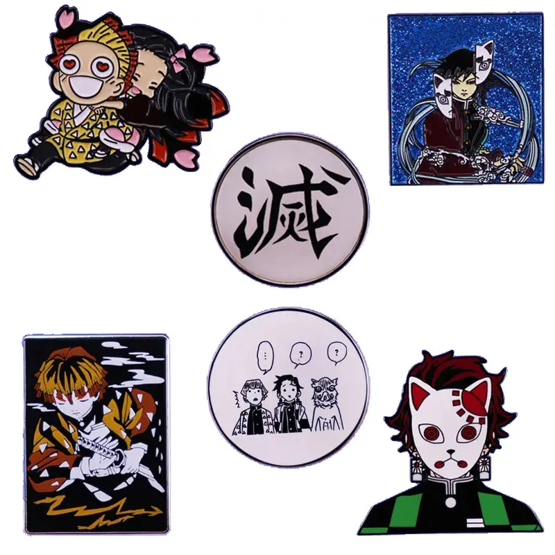 

Japanese Classic Boy Hero Manga Badge Cartoon Fashion Lapel Pin Briefcase Hoodie Brooch Accessories Anime Jewelry Gift