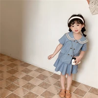baby girls two piece skirt set toddler girl summer 2 piece outfits 2022 new children clothing sets spanish kids clothes suit