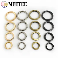5pcs flat spring o ring buckles metal snap clasp for bag strap keychain handbag handle connector hook diy hardware accessories