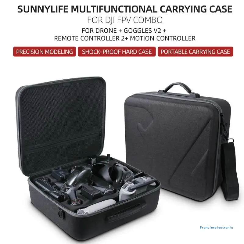 Сумка для хранения портативная сумка очков V2 противоударная на двойной молнии