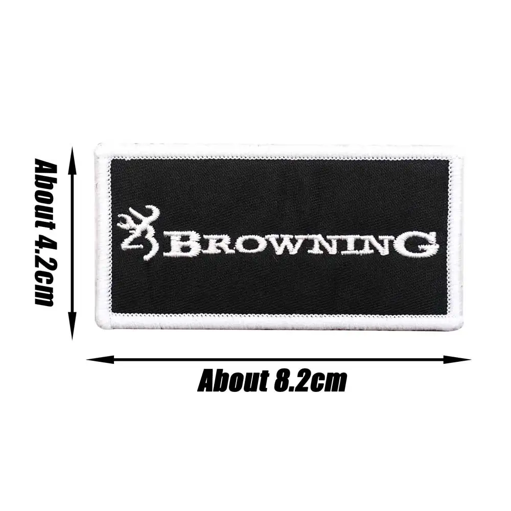Логотип компании-производителя оружия вышивка крючок и петля для шитья на