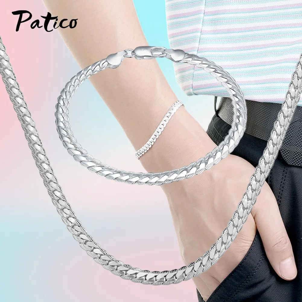 Ожерелье из серебра 925 пробы с цепочкой сбоку