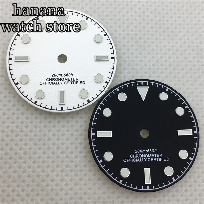Светящийся циферблат с механизмом NH35NH36NH38 Miyota 8215 8205 DG 2813 3804 PT5000 29 мм