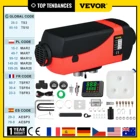 VEVOR 2KW 12V Автомобильный Обогреватель Дизельный Воздухонагреватель С ЖК Переключатель Глушитель 5  10 L Резервуар для Автомобиля RV Трейлер Грузовик Автомобили Парковка Обогреватель