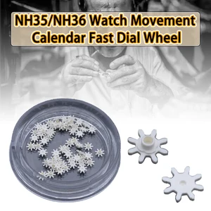 2 Pack NH35/NH36 Mini Calendar Fast Dial Wheel Spare Parts Automatic Mechanical Watch Movement Repair Parts