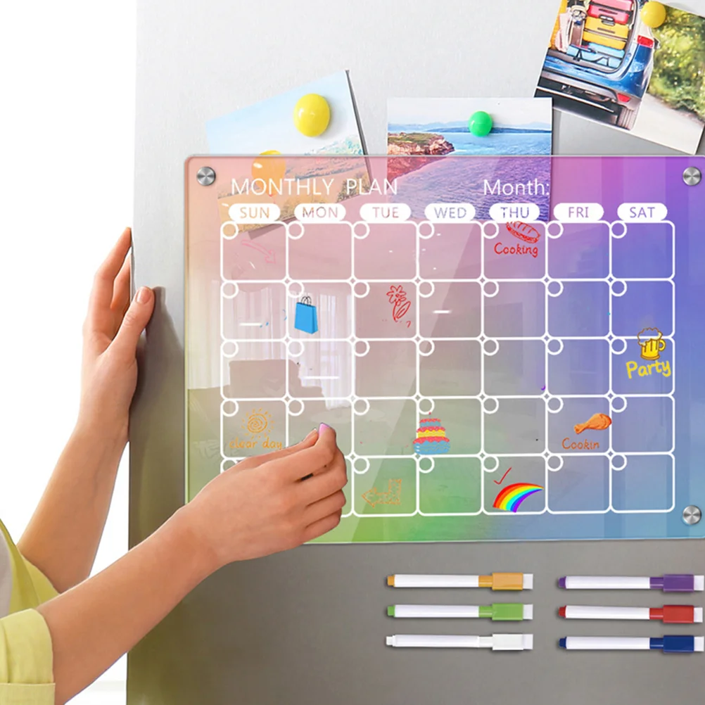 

Planner Board Refrigerator Fridge Do List Daily Magnetic Small Dry Erase Boards Schedule Wall Whiteboard Pens