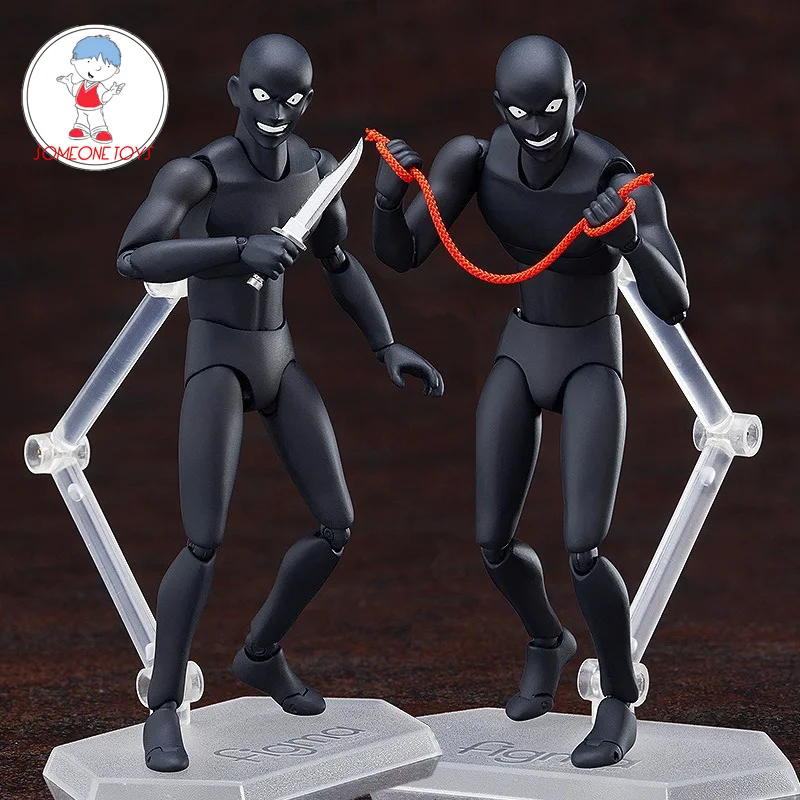 

15cm Tall 1/12 Scale Shf Black Male Soldier Toy with Stand Model Gun Knife for 6 Inch Action Figure Doll Toys