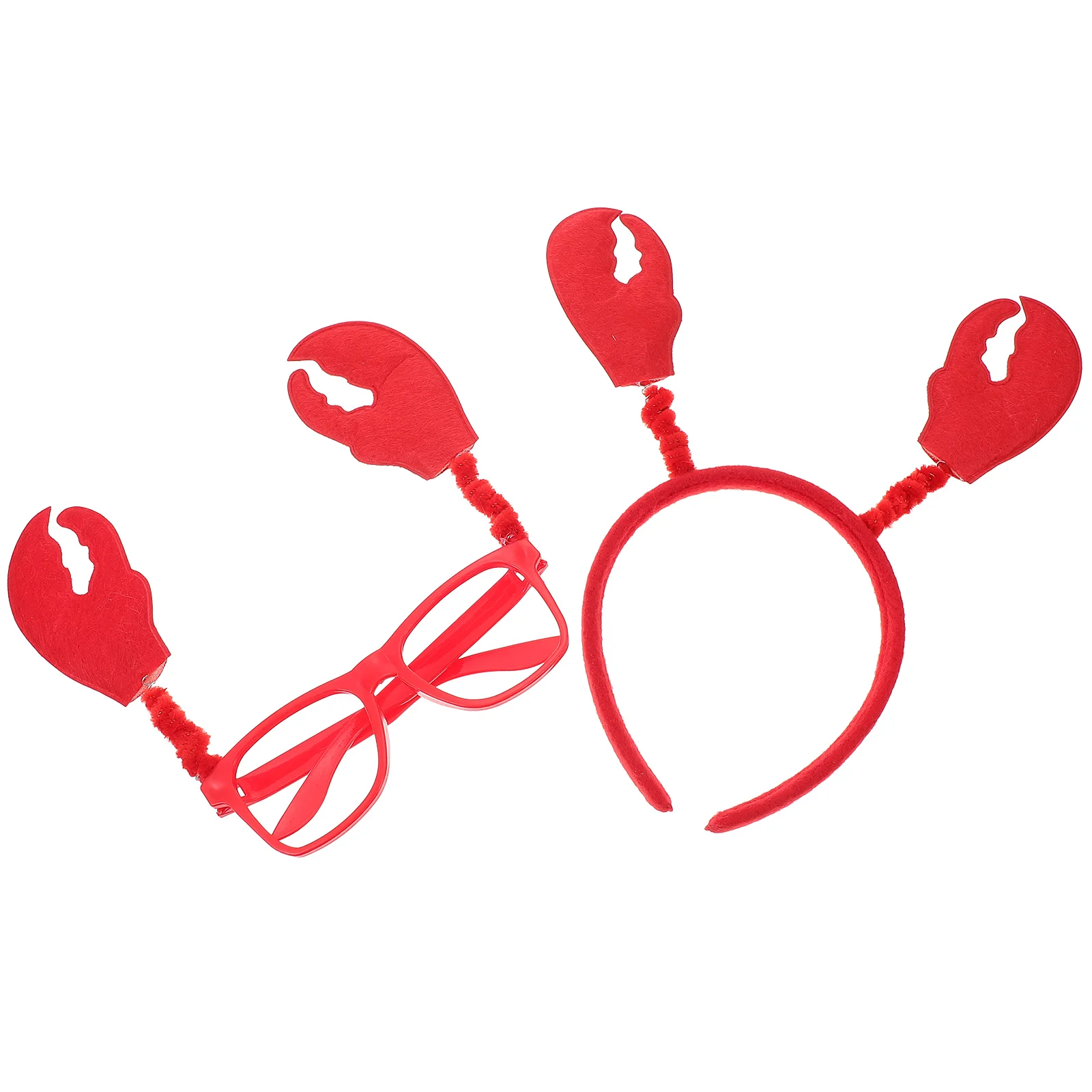 

Crab Headband Glasses Hairband Decor Prop Headdress Eyeglass Children Prom Accessories Cloth Cosplay Costume