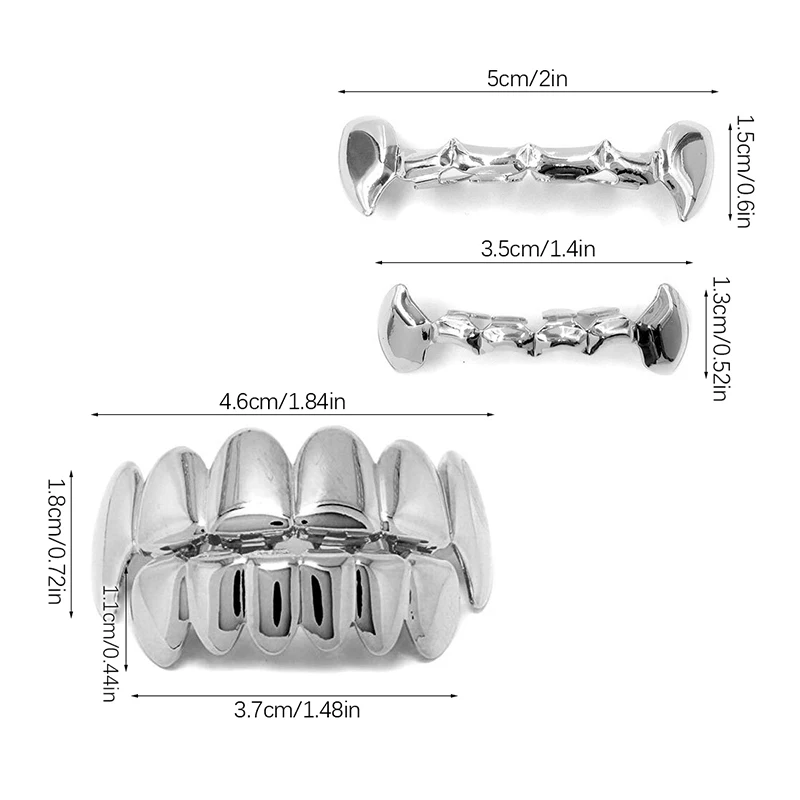 Позолоченные позолоченные наборы грилей для зубов в стиле хип-хоп с верхним и