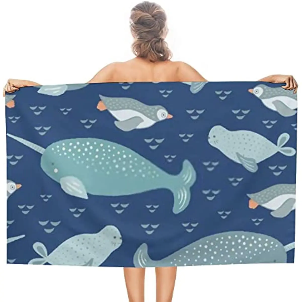 Oversized Weight 31x51 Inch Beach Towel Travel Yoga Gym Essential For Women And Men