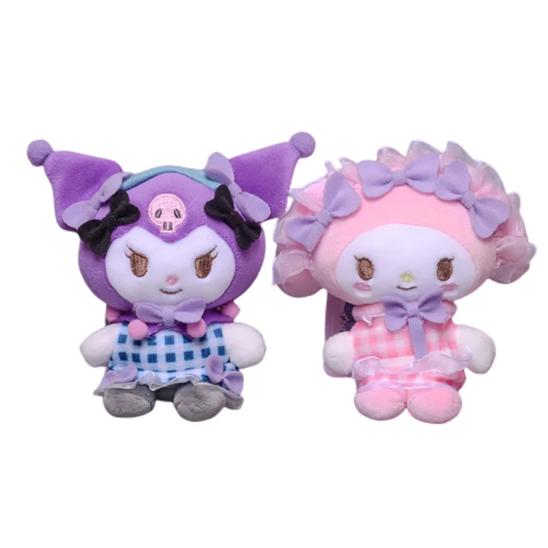 

Юбка горничной из аниме, милая плюшевая кукла kuromi mymelody с подвеской, милая школьная сумка с подвеской, подарок на день рождения