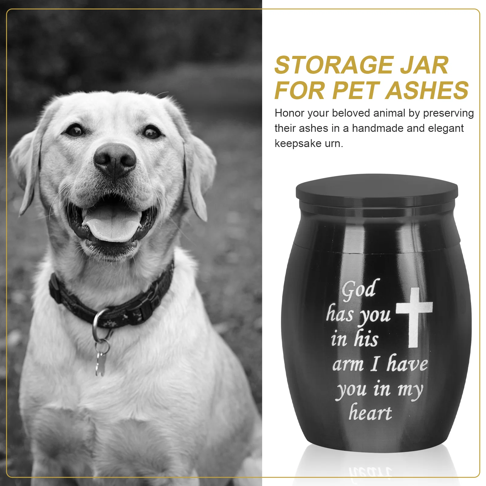 Урна для похоронного пепла Мемориальный резервуар кремации Кошка