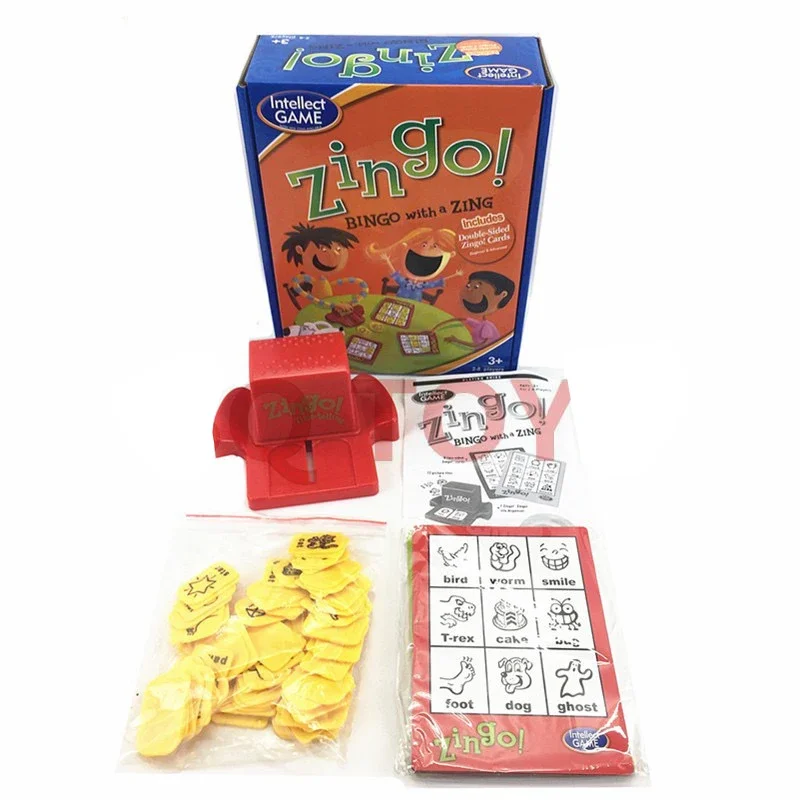 Образовательные ZINGO Time-Telling/Zingo номер 1-2-3/Zingo бинго с Zing игрой для детей-ZINGO Game