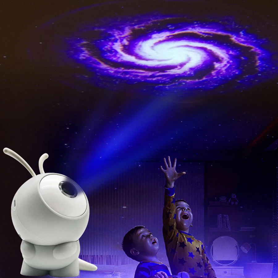 2023 Bluetooth Starry Sky Projector LED Night Light  Galax Nebula Ocean Music Speaker Control Star Projector Moon Night Lamp