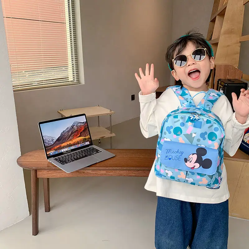 Disney Minnie Mouse Backpack for Girl Kids Schoolbag Kindergarten Students Infant Preschool Backpacks Cute Cartoon Free Shipping