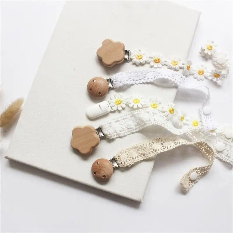 

Lace Nipple Chain Cute Anti-drop Baby Pacifier Clip Portable Anti-lost Toy Belt Children Accessories More Than 3 Month S 1pcs