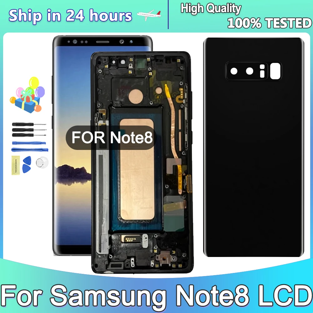 Для Samsung Note8 N950F N950U N950W N950FD ЖК-дисплей с цифровым преобразователем сенсорного