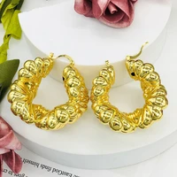 fashion gold plated earrings ladies large pendants dubai indian jewelry bridal accessories wedding anniversary gifts