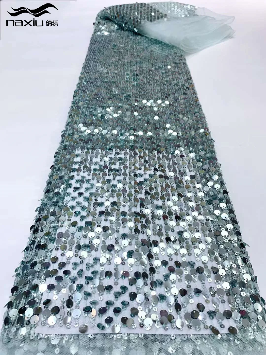 Плотная бисерная ткань Madison 5 ярдов новейшая красная африканская Роскошная