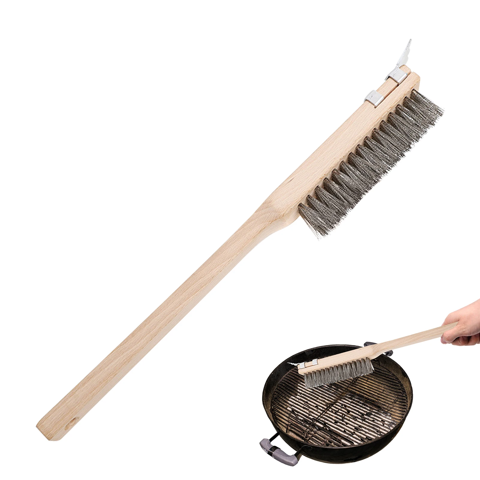 Pizza Oven Brush Cook Kitchen Oven Accessory Wood Handle Cook Kitchen Oven Accessory Indoor And Outdoors