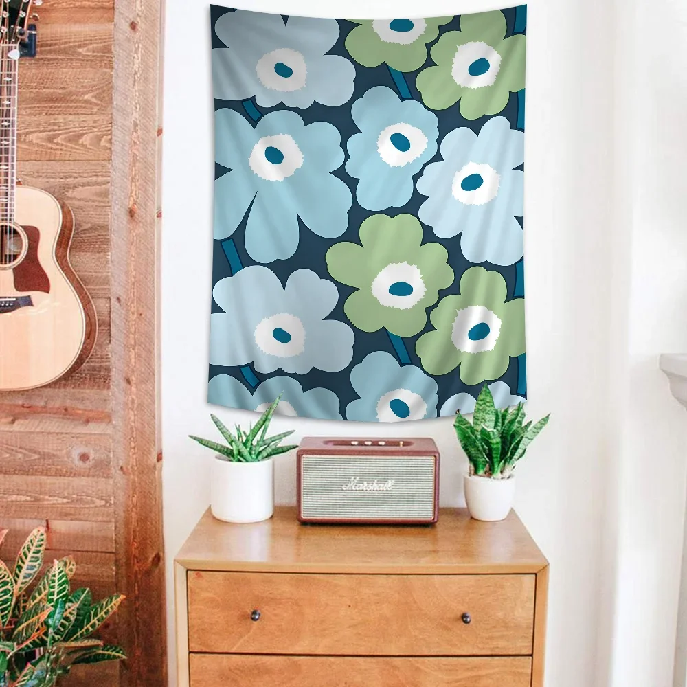 P-Poppy Красивый Красочный Цветок В Богемном Стиле Настенный Гобелен Mandalay