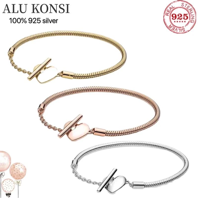 

Женский браслет из серебра 925 пробы, с плетением змеи