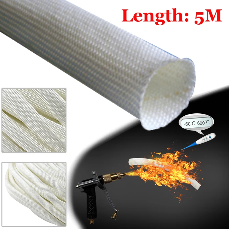

5 Meters To Sell High Temperature Fiberglass Casing Fits For Webasto/Eberspacher & Many Other Heaters For 22mm&24mm Exhaust Pipe