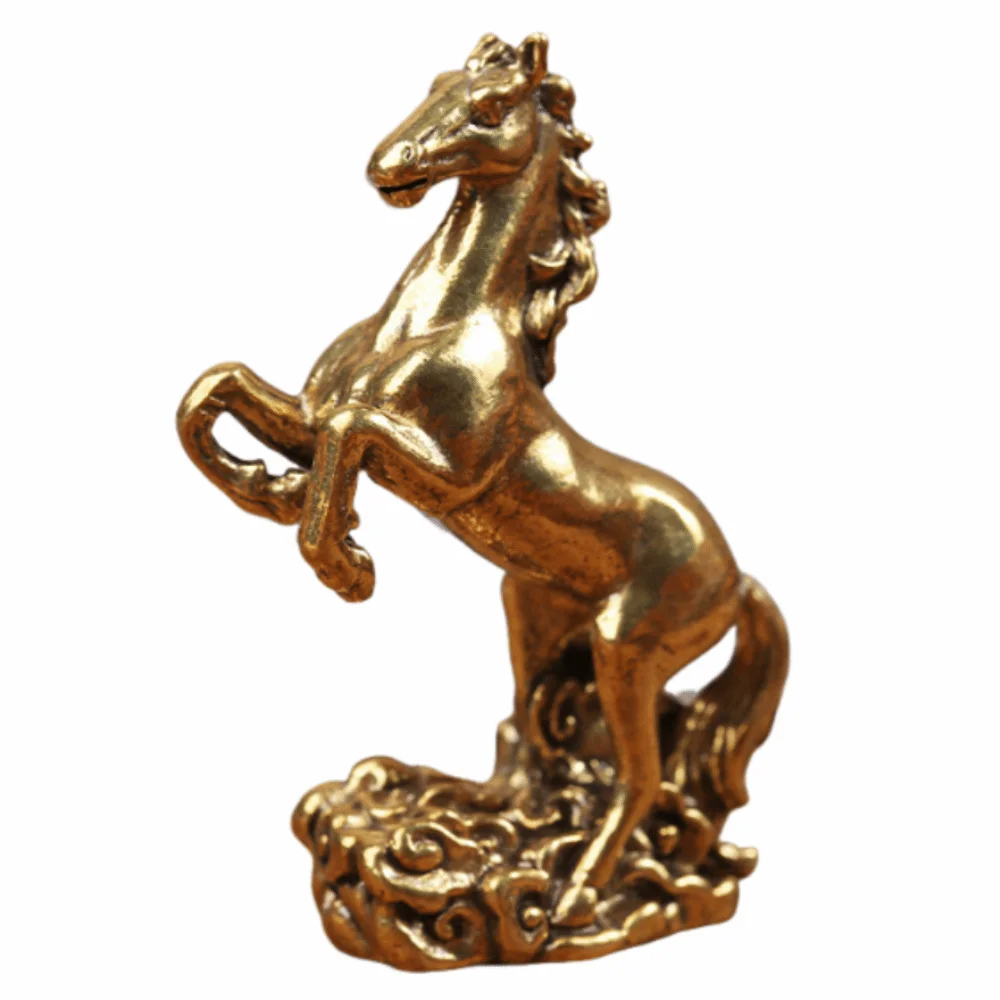 Медная статуэтка лошади Латунь