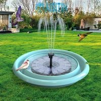 aisitin 2 5w solar fountain solar fountain water pump with 6 nozzles for garden pond pool and outdoor