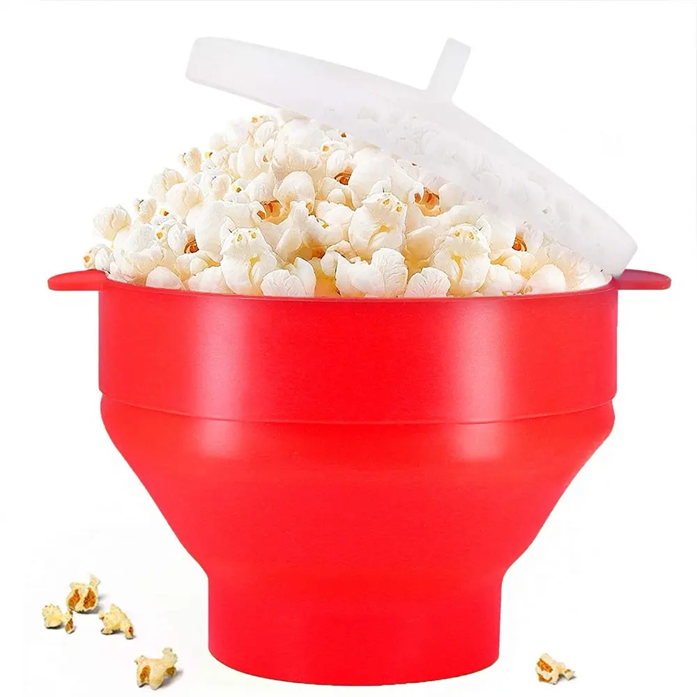 

The Original Korcci Microwaveable Silicone Popcorn Popper, BPA Free Microwave Popcorn Popper, Collapsible Microwave Popcorn Make