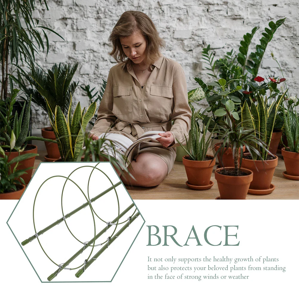 3 комплекта кронштейнов для внутренних и наружных розовых проволочных растений