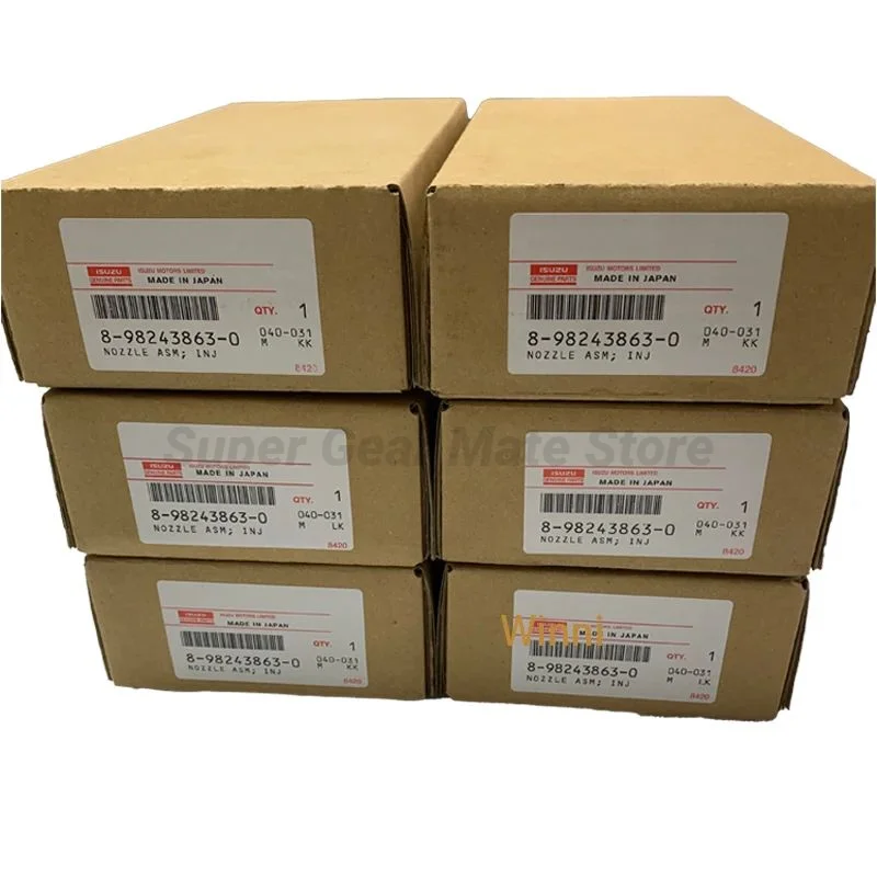 Подлинные детали для экскаваторов 8982438630 топливный инжектор экскаватора 6HK1 SANY 365H