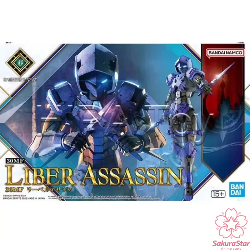Фото В наличии: Оригинальная коробка SakuraStar Store, Bandai 30 MINUTES FANTASY Liber Assassin, модель-конструктор, высокодетализированная фэнтезийная игрушка, подарок. №1