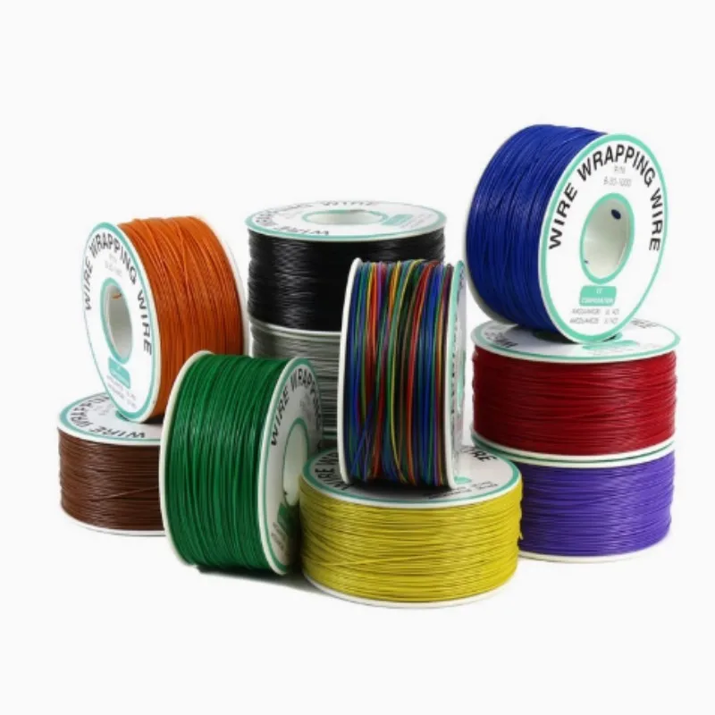

30AWG 0,5 мм летающая перемычка для печатной платы OK, обертка для линии, гибкая изоляция, луженый, 250 метров, 820 футов