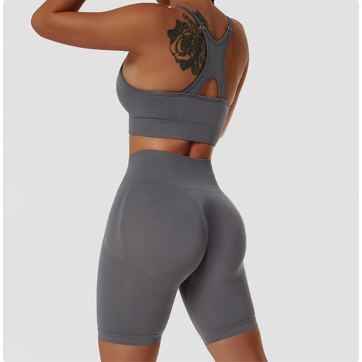 Seamless Yoga Shorts Women High Waist Gym Push Up Short Leggings Scrunch Tight Booty Shorts Running Cycling Shorts Fitness Pants
