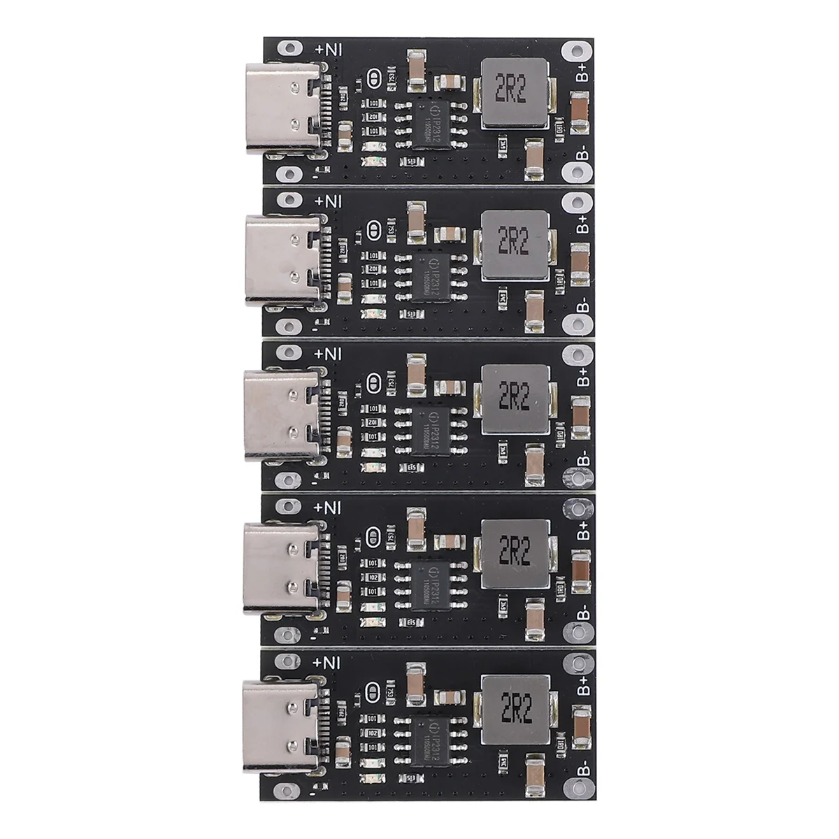 5 шт. USB-полимерная тройная литиевая батарея типа C плата быстрой зарядки вход