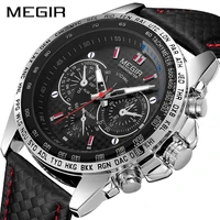 megir mens watches top brand luxury quartz watch men fashion luminous army waterproof men wrist watch relogio masculino 1010g