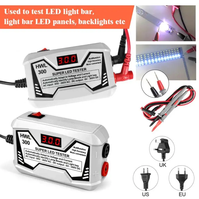 

LED Tester 0-300V Output LED TV Backlight Tester Multipurpose LED Strips Beads Test Tool Measurement Instruments