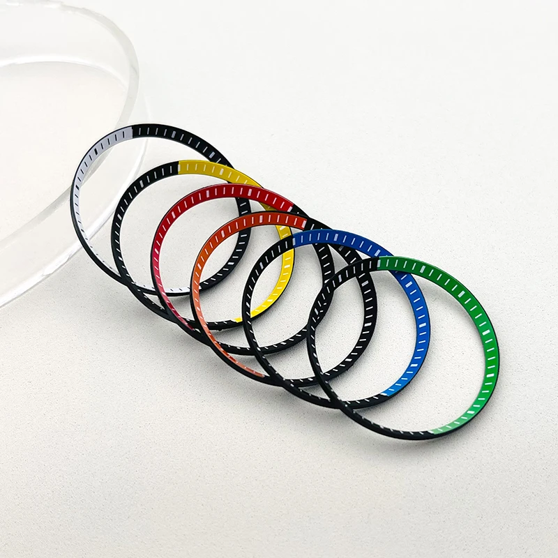 Double Color 30.5mm Plastic Watch Chapter Rings Fits Seiko SRPD SKX007 SKX009 SKX011 Watch Cases Replace Repair Parts