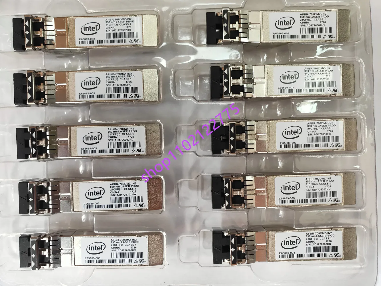 Параметры/E10GSFPSR/Intel 10gb SR 850nm/X520 X710 82599 10g оптический сетевой модуль/10g Sfp модуль Multimode