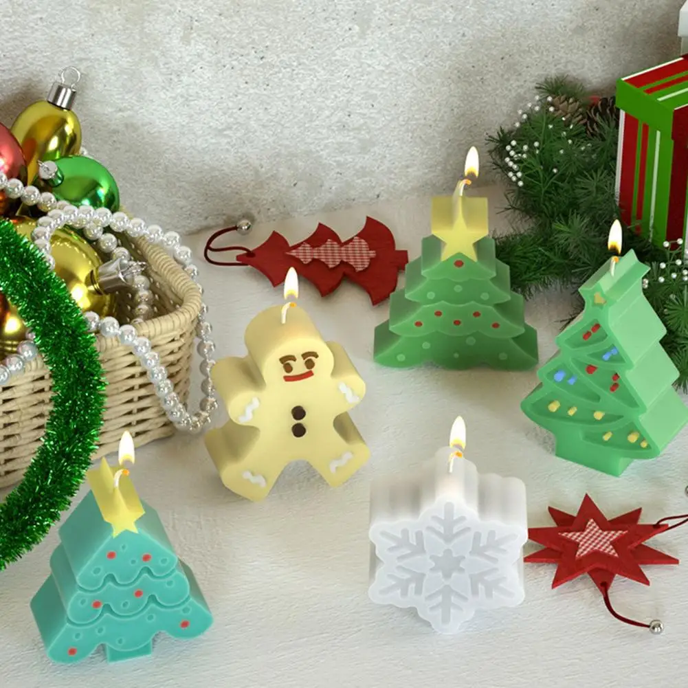 Форма для изготовления мыла Рождественская Снежинка лось силиконовая форма