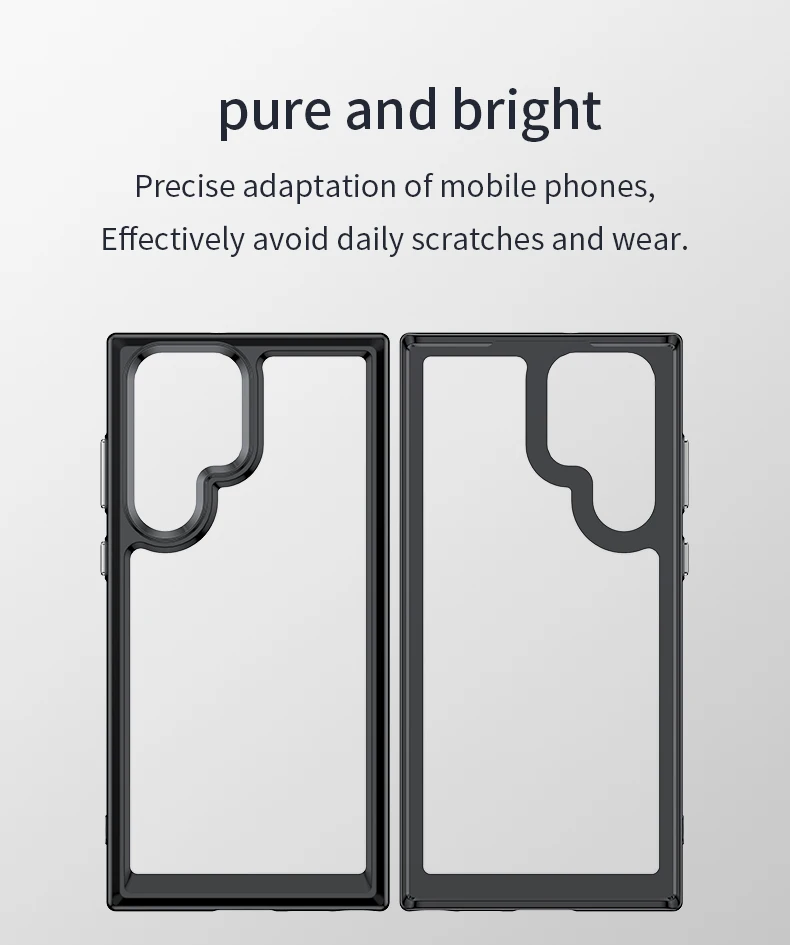 For Samsung Galaxy S22 Ultra Case For Samsung S22 Ultra Cover Coque Hard Translucent TPU Bumper For Samsung Galaxy S22 Ultra