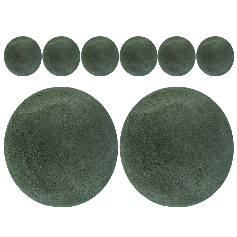 

8 Pcs Round Foam Crafts Fresh Flowers Sponge Floral Blocks Florist Ball Arrangements
